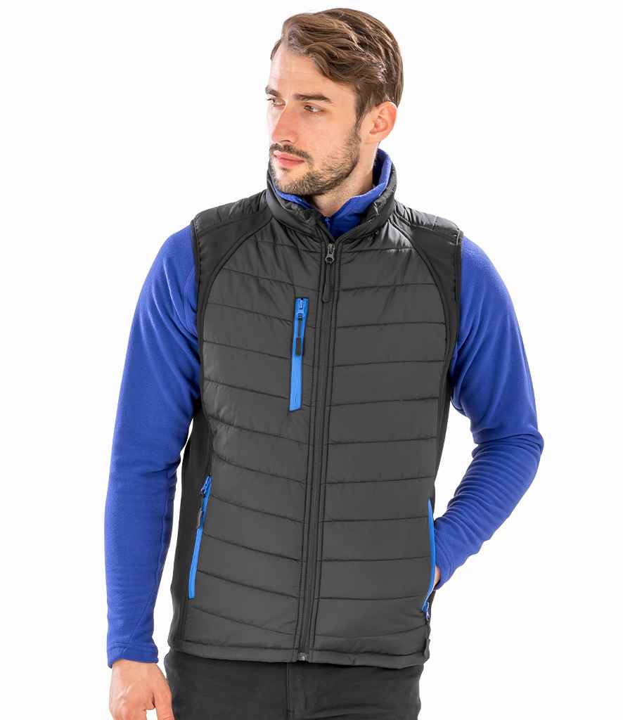 2x Embroidered Result Two-Tone Bodywarmer/Gilet with Company Logo - Image 4