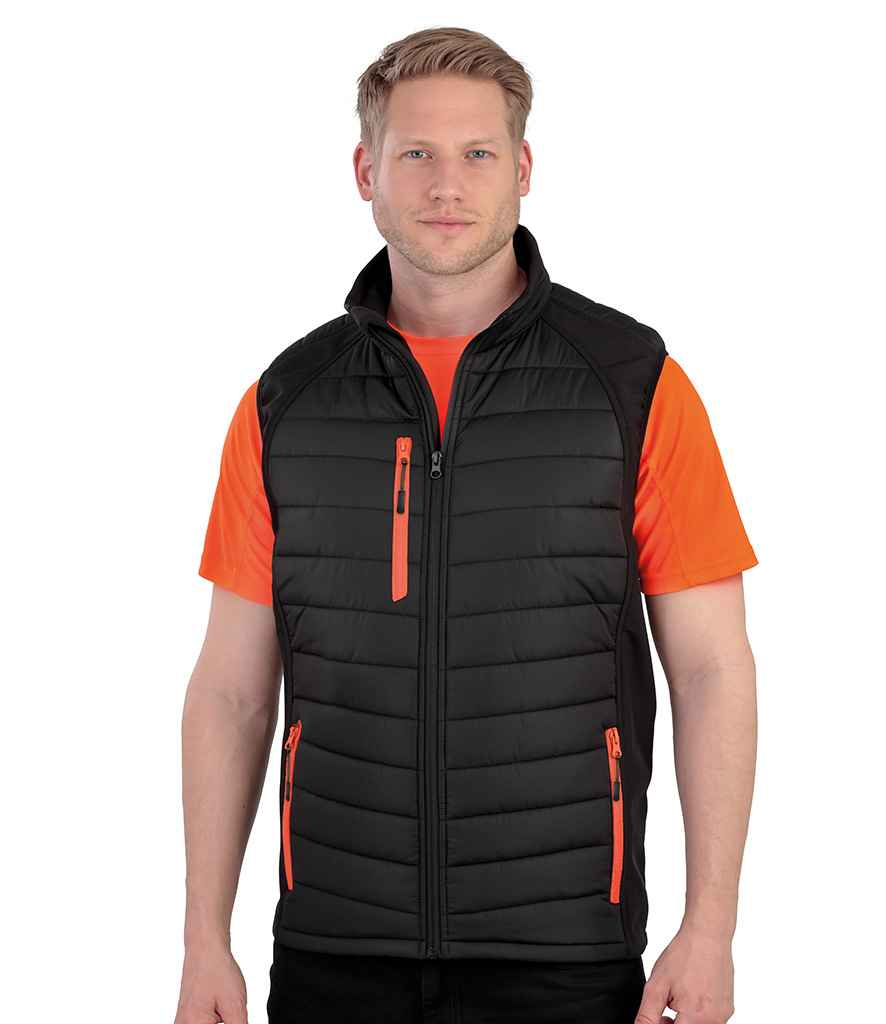 2x Embroidered Result Two-Tone Bodywarmer/Gilet with Company Logo - Image 5