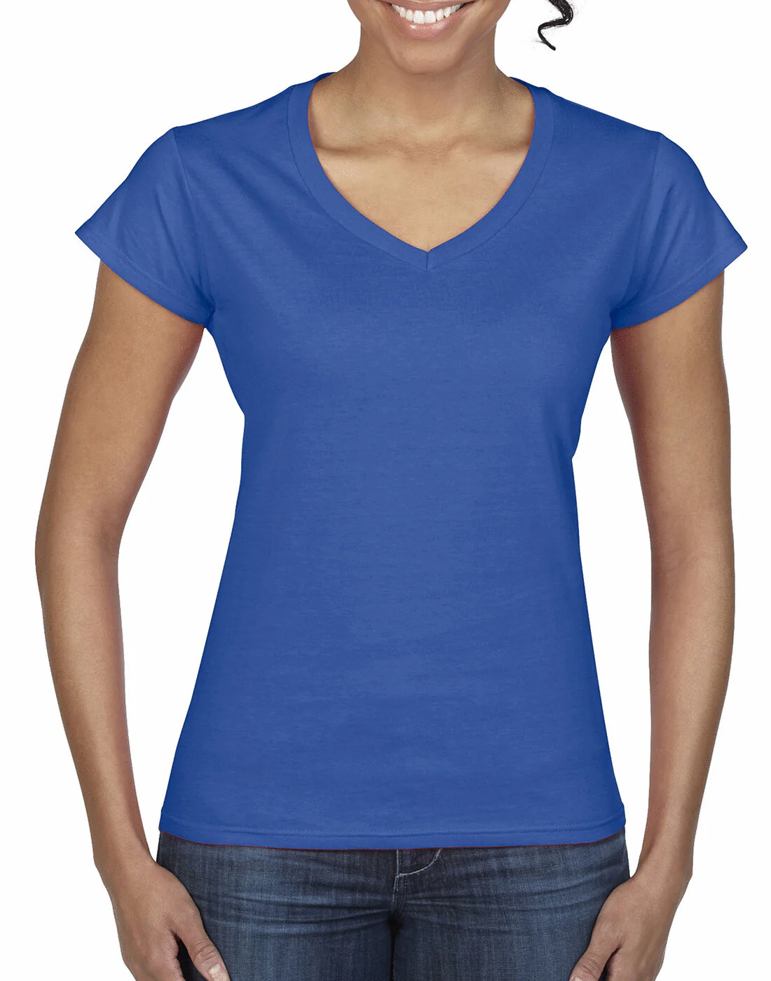 Gildan Ladies Softstyle V-Neck T-Shirt - Image 7