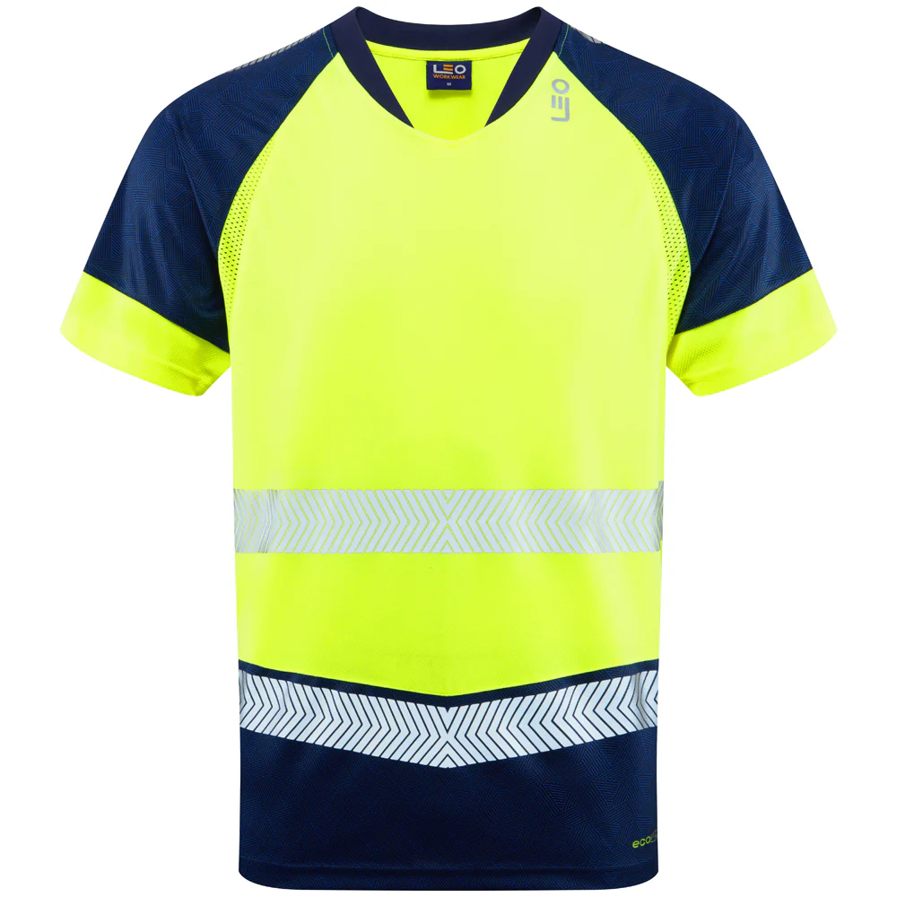 Leo Workwear Forda Leo Ecoviz Performance+ Dual Colour T-Shirt - Image 12