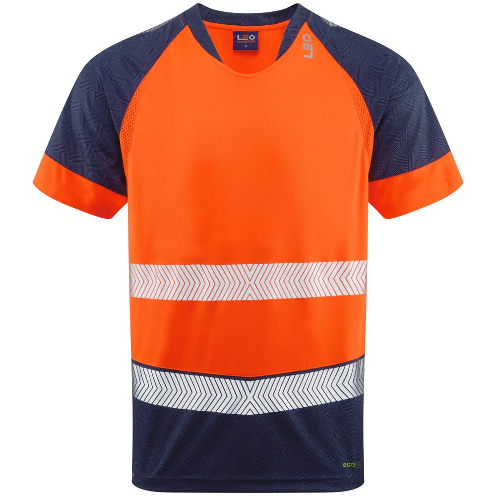 Leo Workwear Forda Leo Ecoviz Performance+ Dual Colour T-Shirt - Image 7