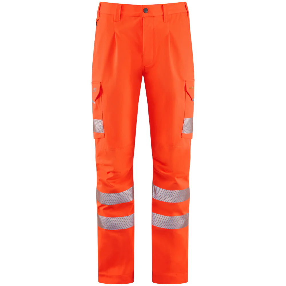 Leo Workwear Winsford Leo Ecoviz Lightweight Polyester Stretch Cargo Trousers - Image 4