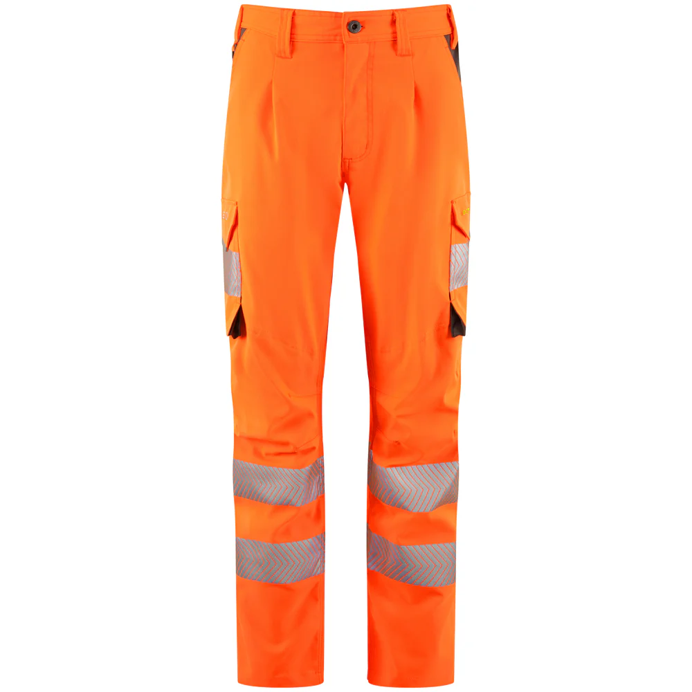 Leo Workwear Winswell Leo Ecoviz Womens Lightweight Polyester Stretch Cargo Trousers - Image 5